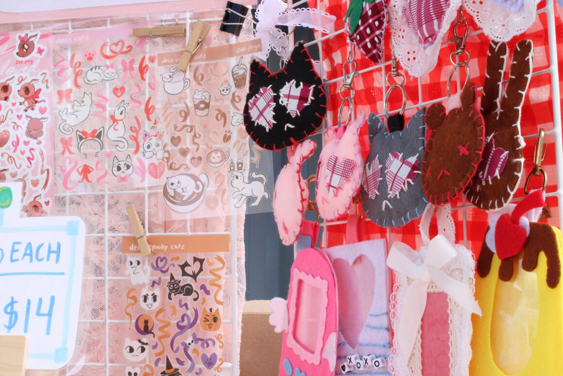 Stickers and Felt Keychains