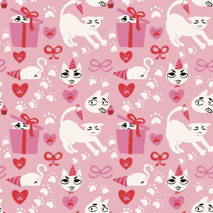 Kitty Print Wrap
