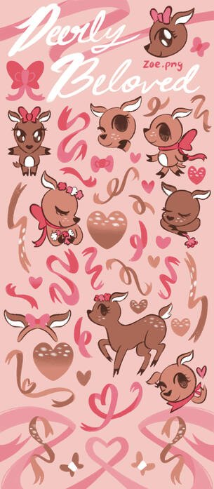 Deerly Beloved Sticker Sheet