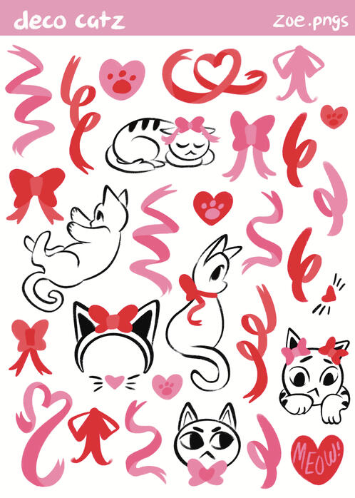 Deco Catz Sticker Sheet